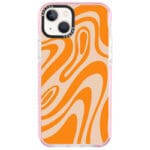 Orange Waves Kryt iPhone 14 Plus