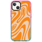 Orange Waves Kryt iPhone 14 Plus