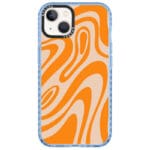Orange Waves Kryt iPhone 14 Plus