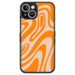 Orange Waves Kryt iPhone 13 Mini