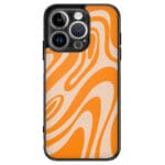 Orange Waves Kryt iPhone 13 Pro Max