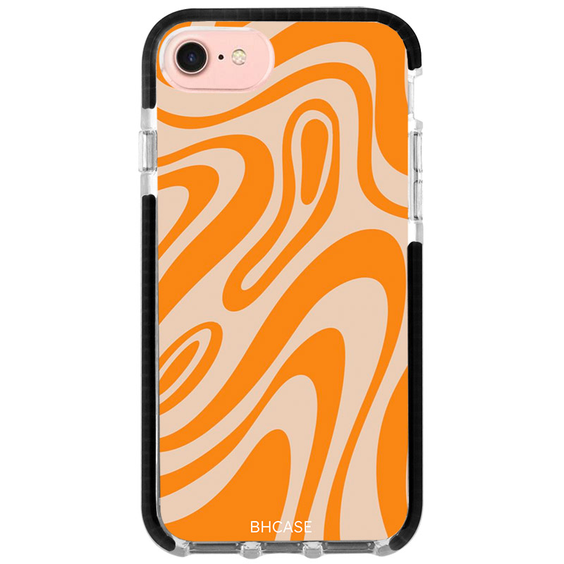 Orange Waves Kryt iPhone 8/7/SE 2020/SE 2022