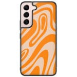Orange Waves Kryt Samsung Galaxy S22