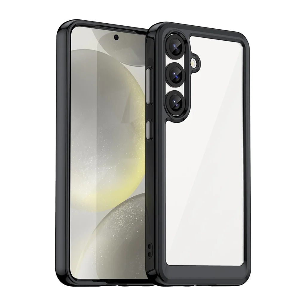 Outer Space Edge Cover With Flexible Frame Black Kryt Samsung Galaxy S25