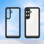 Outer Space With Gel Frame Black Kryt Samsung Galaxy S25