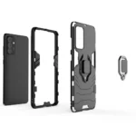 Ring Armor Kickstand Tough Rugged Cover Blue Kryt Samsung Galaxy A72
