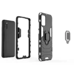 Ring Armor Tough Hybrid Cover + Magnetic Holder (166.5) Black Kryt Samsung Galaxy A03s