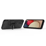 Ring Armor Tough Hybrid Cover + Magnetic Holder (166.5) Black Kryt Samsung Galaxy A03s