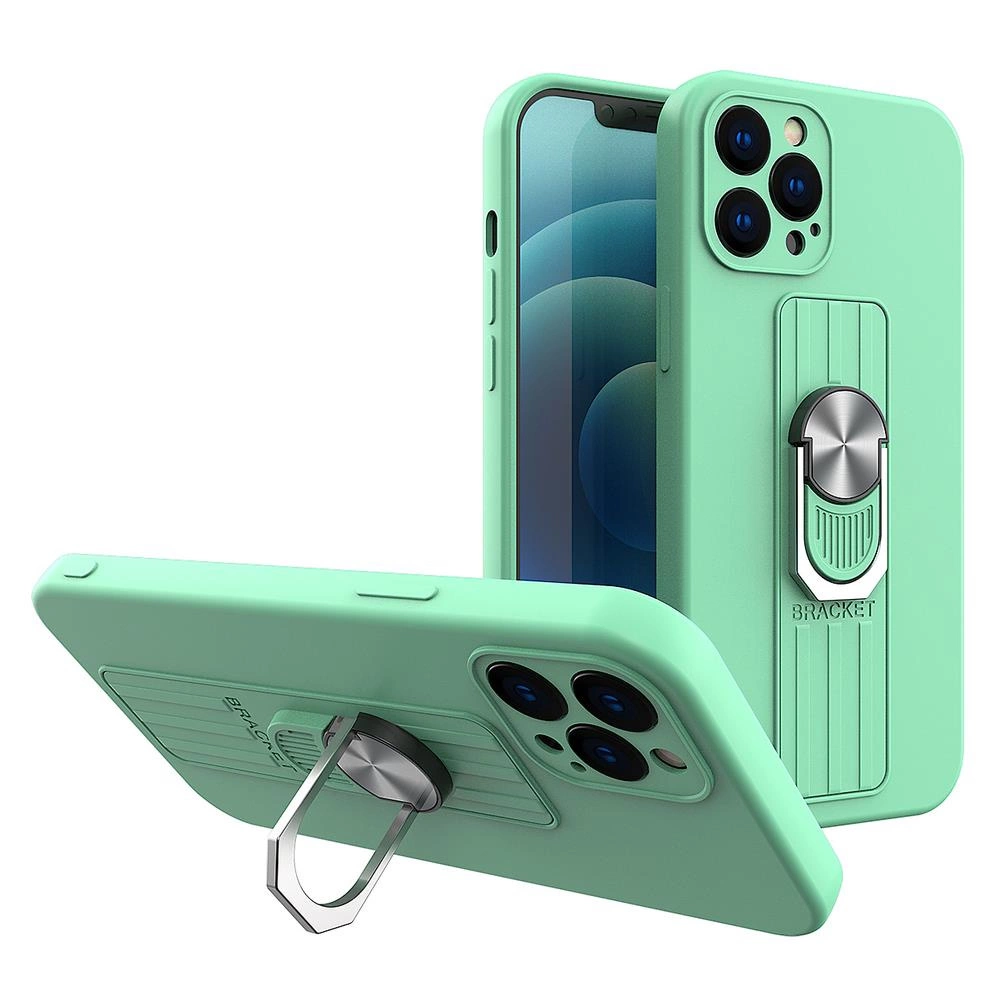 Ring Silicone With Finger Grip And Stand Mint Kryt Samsung Galaxy A72