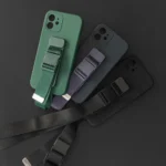 Rope Silicone Lanyard Cover Purse Lanyard Strap Black Kryt Samsung Galaxy A53 5G