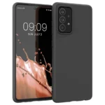 Silicone Soft Flexible Rubber Cover Black Kryt Samsung Galaxy A22 4G