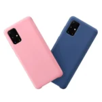 Silicone Soft Flexible Rubber Cover Blue Kryt Samsung Galaxy A03s