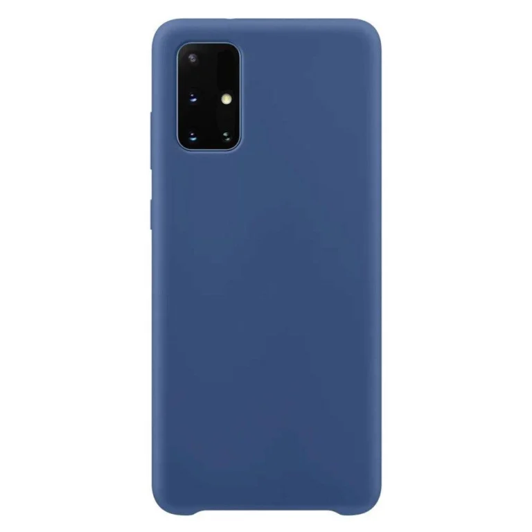 Silicone Soft Flexible Rubber Cover Dark Blue Kryt Samsung Galaxy A72