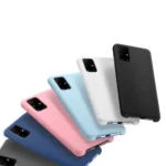 Silicone Soft Flexible Rubber Cover Pink Kryt Samsung Galaxy A72