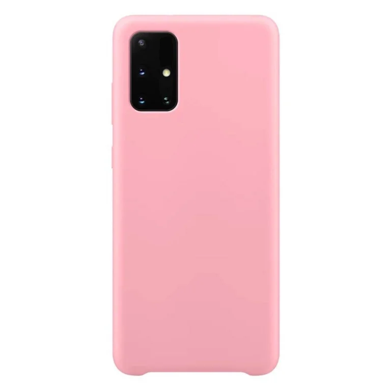 Silicone Soft Flexible Rubber Cover Pink Kryt Samsung Galaxy A72