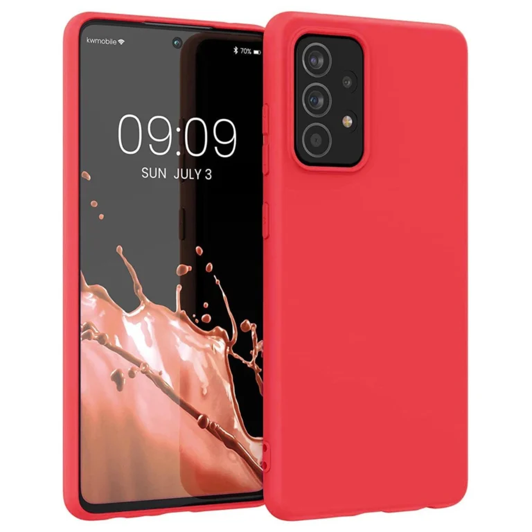 Silicone Soft Flexible Rubber Cover Red Kryt Samsung Galaxy A22 4G