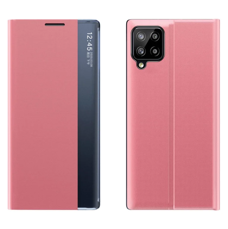 Sleep Bookcase Type With Smart Window Pink Kryt Samsung Galaxy A22 4G