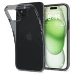 Spigen Crystal Flex Gray-Transparent Kryt iPhone 15 Plus