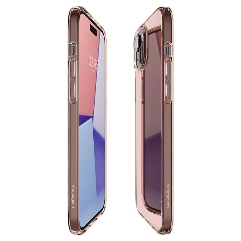 Spigen Crystal Flex Pink/Transparent Kryt iPhone 15 Plus