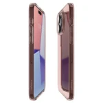 Spigen Crystal Flex Pink/Transparent Kryt iPhone 15 Pro Max