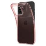 Spigen Crystal Flex Pink/Transparent Kryt iPhone 15 Pro Max