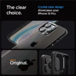 Spigen Crystal Hybrid Black Kryt iPhone 15 Pro