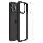 Spigen Crystal Hybrid Black Kryt iPhone 15 Pro