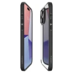 Spigen Crystal Hybrid Black Kryt iPhone 15 Pro