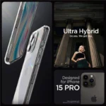 Spigen Crystal Hybrid Clear Kryt iPhone 15 Pro