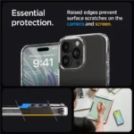 Spigen Crystal Hybrid Clear Kryt iPhone 15 Pro