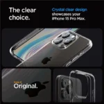 Spigen Crystal Hybrid Clear Kryt iPhone 15 Pro Max