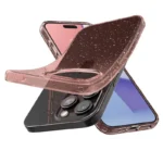 Spigen Liquid Crystal Glitter Pink/Clear Kryt iPhone 15 Pro Max