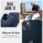 Spigen Mag Armor MagSafe Blue Kryt iPhone 15 Plus