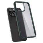 Spigen Ultra Hybrid Dark Green Kryt iPhone 15 Pro