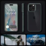 Spigen Ultra Hybrid Dark Green Kryt iPhone 15 Pro