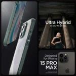 Spigen Ultra Hybrid Dark Green Kryt iPhone 15 Pro Max