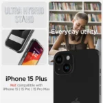Spigen Ultra Hybrid S MagSafe With Stand Black Kryt iPhone 15 Plus