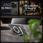 Spigen Ultra Hybrid S MagSafe With Stand For Transparent Kryt iPhone 15 Pro
