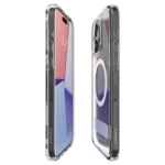 Spigen Ultra Hybrid S MagSafe With Stand For Transparent Kryt iPhone 15 Pro