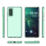 Spring Clear TPU Gel Protective Cover With Colorful Frame Yellow Kryt Samsung Galaxy A72