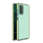 Spring Clear TPU Gel Protective Cover With Colorful Frame Yellow Kryt Samsung Galaxy A72