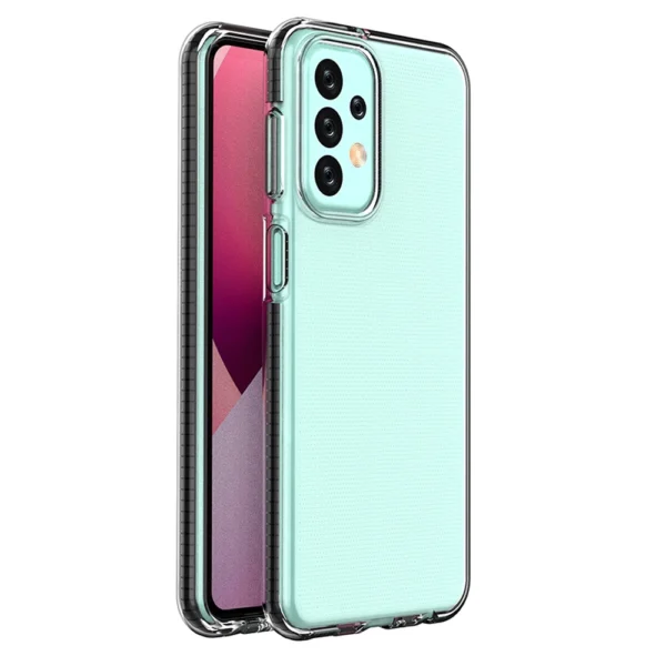 Spring Silicone Cover With Frame Black Kryt Samsung Galaxy A23 5G