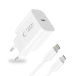 Tech-Protect Nc20W 1-Port Network Charger Pd20W + Lightning Cable White