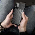 Thunder Flexible Tough Rugged Cover TPU Black Kryt Samsung Galaxy A03s