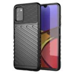 Thunder Flexible Tough Rugged Cover TPU Black Kryt Samsung Galaxy A03s