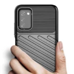 Thunder Flexible Tough Rugged Cover TPU Black Kryt Samsung Galaxy A03s
