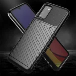 Thunder Flexible Tough Rugged Cover TPU Black Kryt Samsung Galaxy A03s