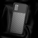 Thunder Flexible Tough Rugged Cover TPU Black Kryt Samsung Galaxy A03s