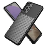 Thunder Flexible Tough Rugged Cover TPU Black Kryt Samsung Galaxy A72