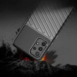 Thunder Flexible Tough Rugged Cover TPU Black Kryt Samsung Galaxy A72